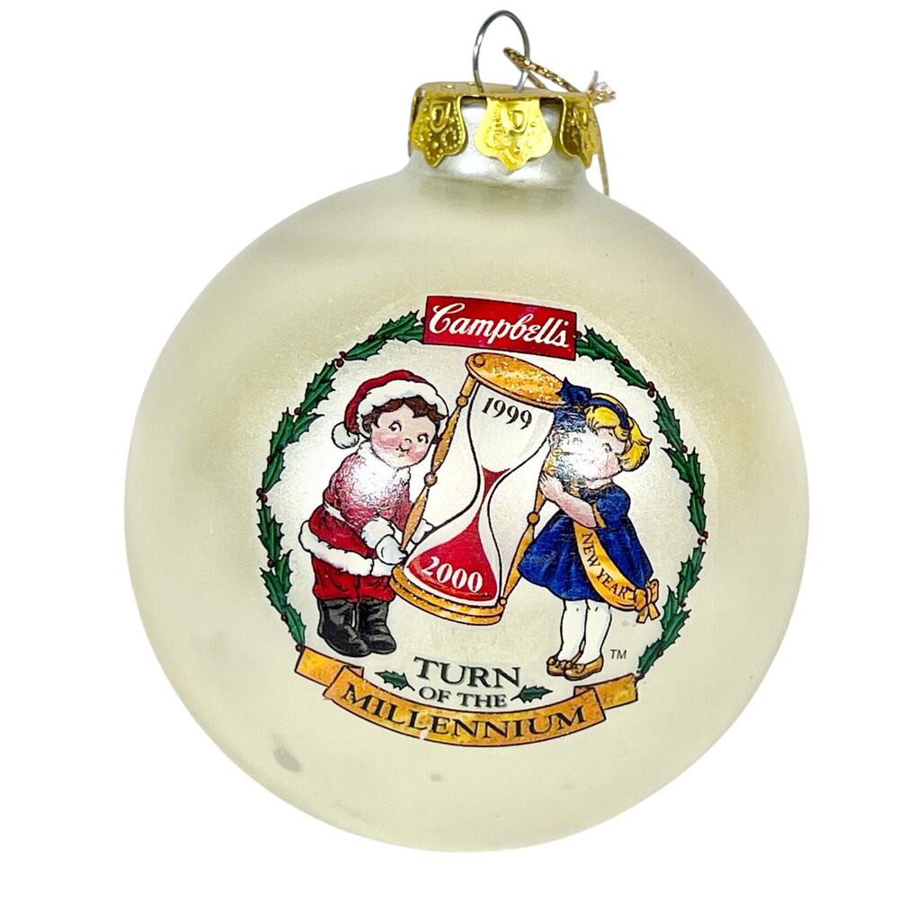 Christmas Ornaments Lot 3 John Wayne, Bear with Gingerbread Man, Campbell Soup - Picture 9 of 11